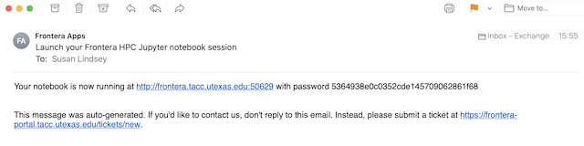 Figure 4. Notification email