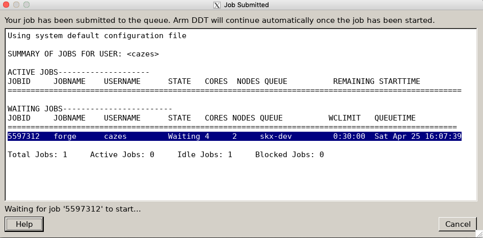 DDT Submitted Status Box