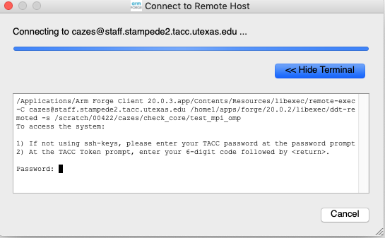 Password and MFA Prompt
